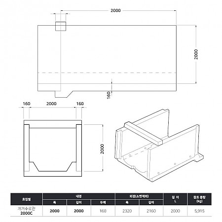 2000*2000*2000*160T (2000C)