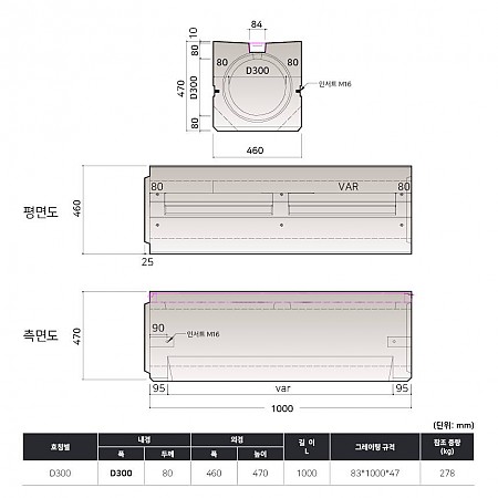 D300 (460*470*1000*80T)_1M_곡선_타공