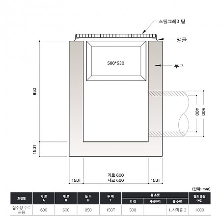 600*600*850*150T_수로관용