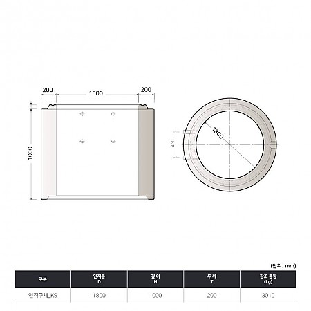 D1800*1000H*200T_연직구체_KS